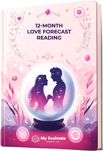 Happy couple with psychic drawing matching their real partner